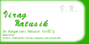 virag matusik business card